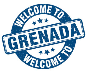 Welcome to Grenada stamp. Grenada round sign