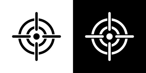 Aim, target icon in generic style. Business goal concept