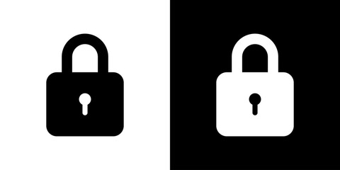 Padlock, lock icon in generic style. Security, privacy concept