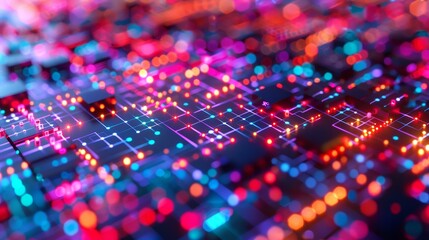 Obraz premium Ai future beat. symphony of tech support. Ai development and the future of artificial intelligence
