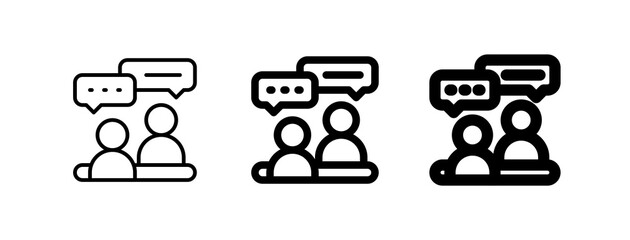 Editable job interview, consultation, consulting, service vector icon. Business, work, job, office. Part of a big icon set family. Perfect for web and app interfaces, presentations, infographics, etc