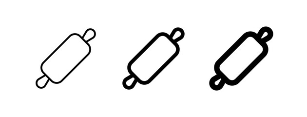 Editable rolling pin vector icon. Bakery, cooking, appliances,  kitchenware, food. Part of a big icon set family. Perfect for web and app interfaces, presentations, infographics, etc