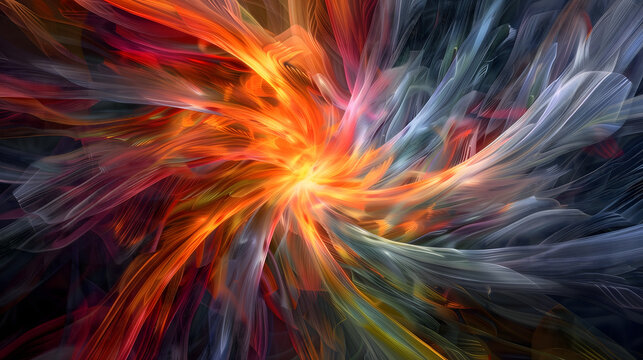 Remolino de colores abstractos en movimiento