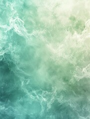 Fototapeta premium Ethereal Mint and Aqua Glowing Abstract Texture Background