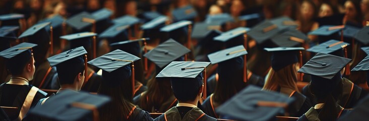 A group of students celebrating their graduation with black graduation caps
