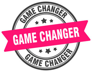game changer stamp. game changer label on transparent background. round sign