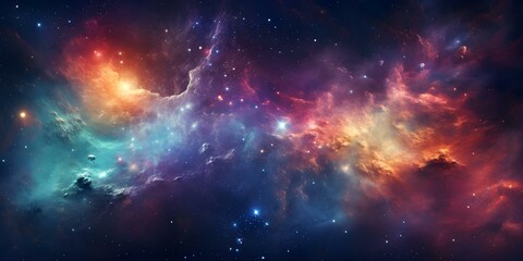 Mesmerizing cosmic artwork showcases swirling stars, galaxies, and vibrant colors. Concept Cosmic Art, Swirling Stars, Galaxies, Vivid Colors, Mesmerizing Designs