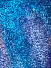 close up of abstract blue with purple watercolor background