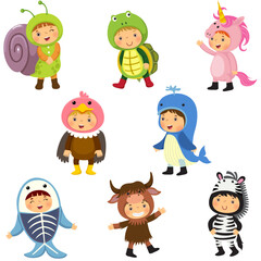 Cartoon children vector illustration