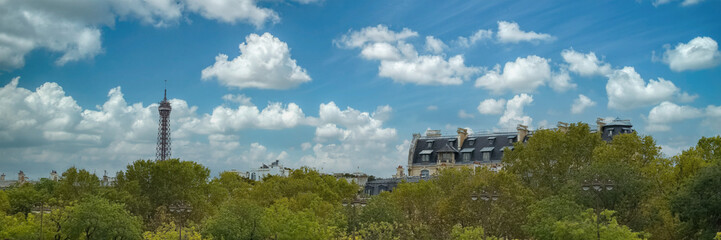 Paris, panorama, with the Eiffel Tower