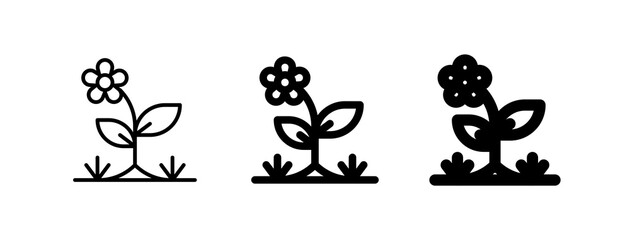 Fototapeta premium Editable flower vector icon. Gardening, landscaping, horticulture. Part of a big icon set family. Perfect for web and app interfaces, presentations, infographics, etc