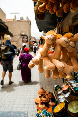 Shopping in Souk Semmarine - Bustling market offering everything from colorful clothing & fabrics to antiques, food & spices.
