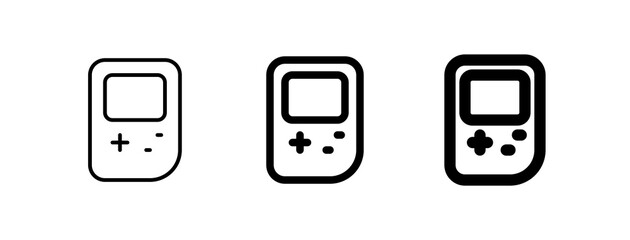 Editable game handheld console vector icon. Video game, game elements. Part of a big icon set family. Perfect for web and app interfaces, presentations, infographics, etc