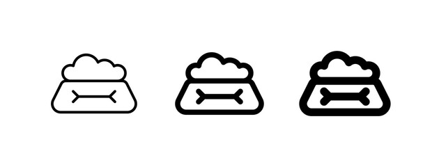 Editable pet food bowl vector icon. Veterinary, animal, pet care, pet shop. Part of a big icon set family. Perfect for business, web and app interfaces, presentations, infographics, etc