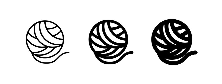 Editable yarn ball vector icon. Veterinary, animal, pet care, pet shop. Part of a big icon set family. Perfect for business, web and app interfaces, presentations, infographics, etc