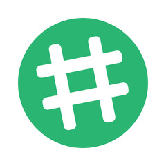 Hashtag icon vector illustration. hashtag sign and symbol