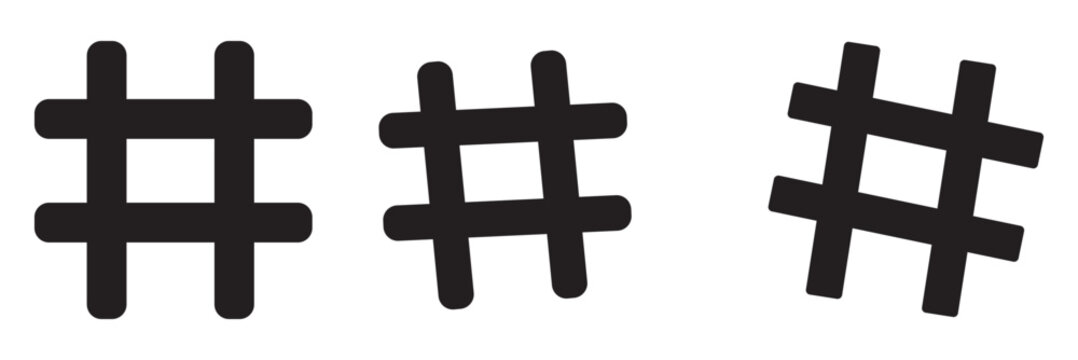 Hashtag icon vector illustration. hashtag sign and symbol