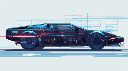 Obraz premium old carriage cart, generative, ai, cyberpunkflat, vectorsimple, modelinggrapk, retro, vintage, background, products, machine, mechanical, car, auto, vector, design, illustration, speed, automobile, ra