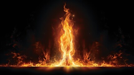 Raging flame UHD Wallpaper