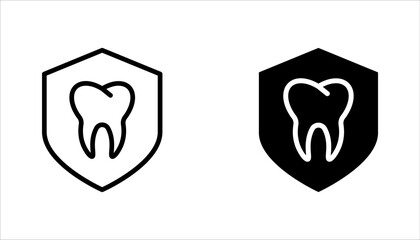 Tooth icon set. Dentistry symbol. Medical sign. Dentalhealth. Tooth sign. Clean tooth. vector illustration on white background