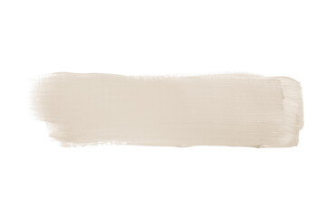 Light Grey Brush Stroke, Watercolor, Acrylic Paint. Isolated on White Background and Transparent PNG.