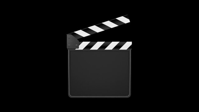 Clapperboard Animation Loop On Alpha