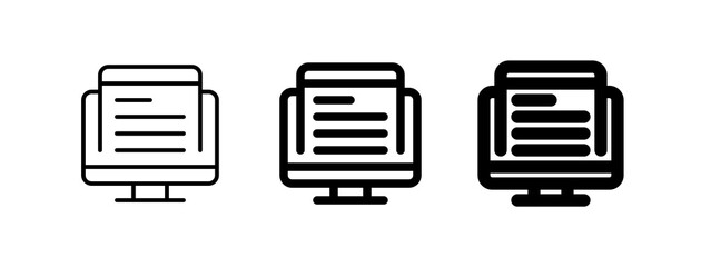 Editable web article vector icon. Online learning, course, tutorial. Part of a big icon set family. Perfect for web and app interfaces, presentations, infographics, etc