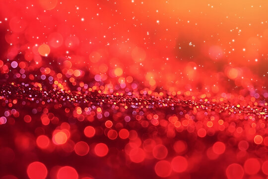 Sparkling red sequin crystal decorative background wallpaper