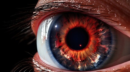 human eye with reflection UHD Wallpaper