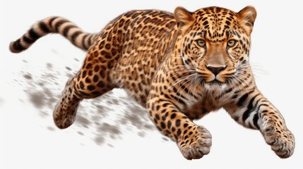 Obraz premium Tiger jumping UHD Wallpaper