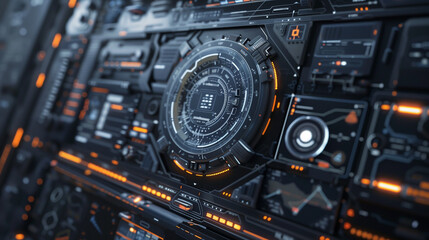 Obraz premium This innovative interface gives users the tools they need to create advanced visual effects found in science fiction movies.