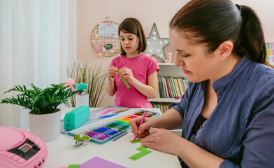 Creative Activities with Mother and Daughter at Home