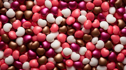 Red and pink hearts UHD Wallpaper