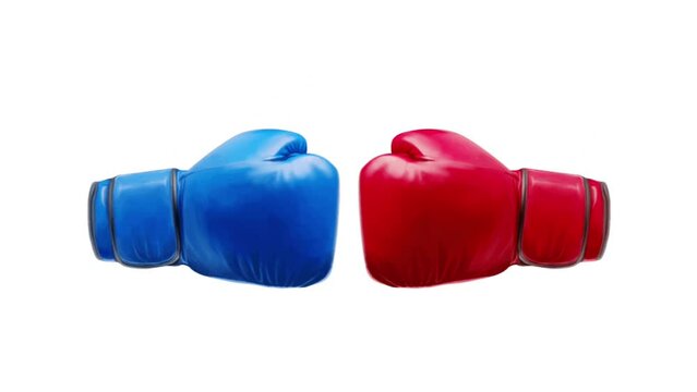 illustration of two boxing gloves hitting each other