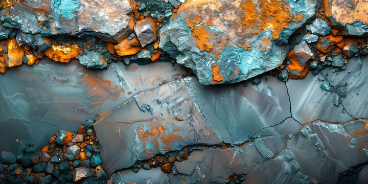 Analytical Sample of Copper Ore for Testing Purposes. Concept Copper Analysis, Sample Preparation, Test Methods, Mineral Composition, Laboratory Procedure