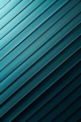 Obraz premium Abstract background with sleek diagonal lines in rich teal shades, creating a modern and dynamic visual