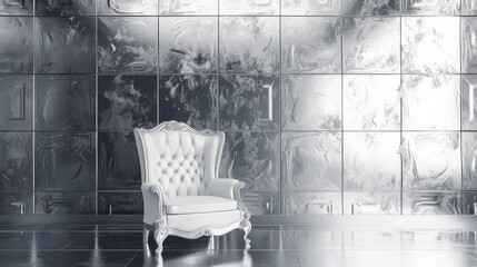  impact of a silver background in creating a sense of glamour and opulence