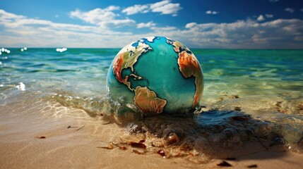 Obraz premium rise in sea level UHD Wallpaper