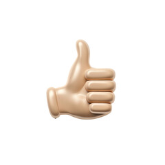 Transparent PNG of A plastic hand giving a thumbs up symbol in a vibrant and positive manner