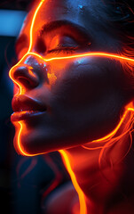 person in a Technology mask