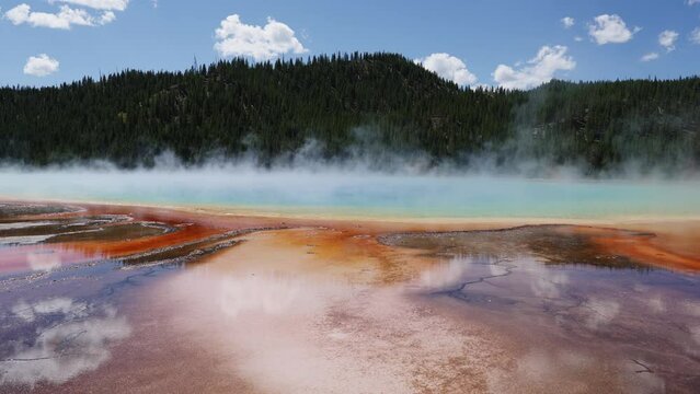 Stunning Geothermal Pool at Yellowstone Park, August 27, 2023