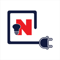 N letter special vector logo design