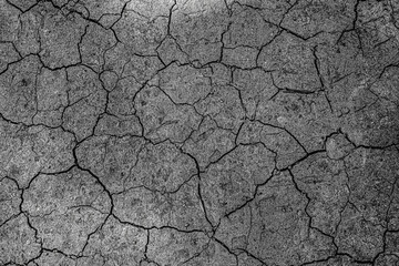 textured dry cracked soil