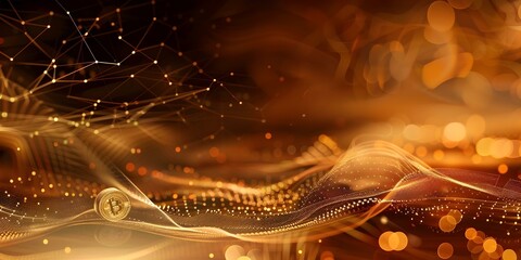 Visual depiction of financial growth with graph and coin on abstract background. Concept Financial Growth, Graph Illustration, Coin Currency, Abstract Background, Visualization