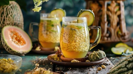 Protein Rich Bitter Melon Tea from Dried Ingredients