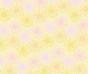 Abstract pastel seamless floral  pattern background, textured template, graphic design illustration wallpaper