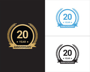 20 Years Anniversary Vector, 20 Years Anniversary Logo