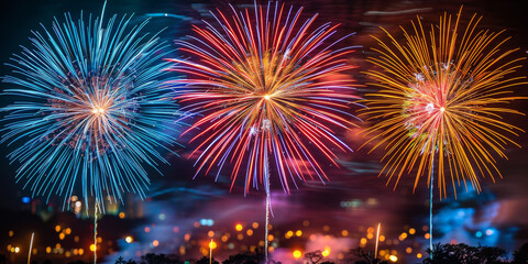 Fototapeta premium 4th of July fireworks