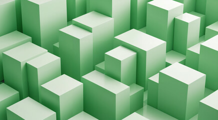 Green and white abstract art, concept art, background