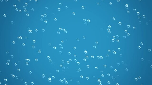 Water with bubbles rising. Underwater with bubbles animation, 4k, loop Animation